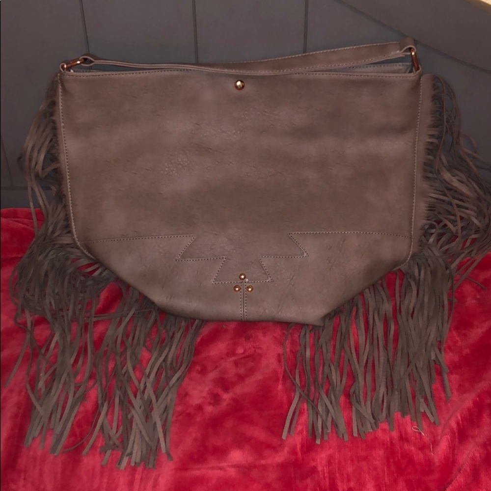 Pink Haley Fringe Purse